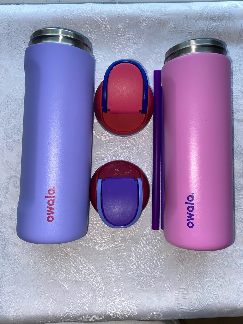 NWOT TWO- 24oz. Owala Freesip thermoses. 1 has a flaw